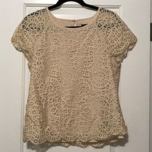 Beautiful J Crew cream lace top